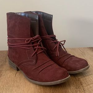 Call It Spring Burgundy Boots